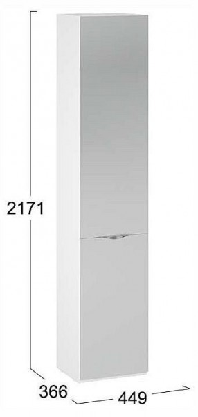 Шкаф для белья Глосс СМ-319.07.012 в Покачах - pokachi.ok-mebel.com | фото 4