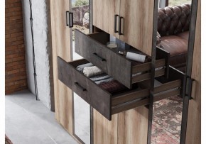 Шкаф для белья Паркинс в Покачах - pokachi.ok-mebel.com | фото 5