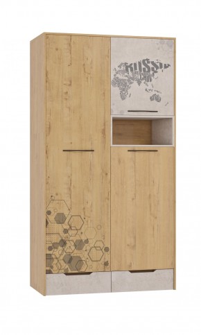 Шкаф для одежды 3 двери и 2 ящика Шк134.0 ДС Стэнфорд в Покачах - pokachi.ok-mebel.com | фото