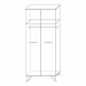 Шкаф для одежды 800 Вега Скандинавия в Покачах - pokachi.ok-mebel.com | фото 8