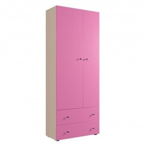Шкаф ДМ 800 с 2-мя ящиками (розовый) в Покачах - pokachi.ok-mebel.com | фото