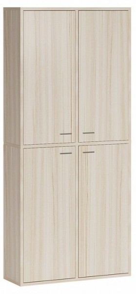 Шкаф книжный Домино СУ(ш2в2)+4ФГ в Покачах - pokachi.ok-mebel.com | фото