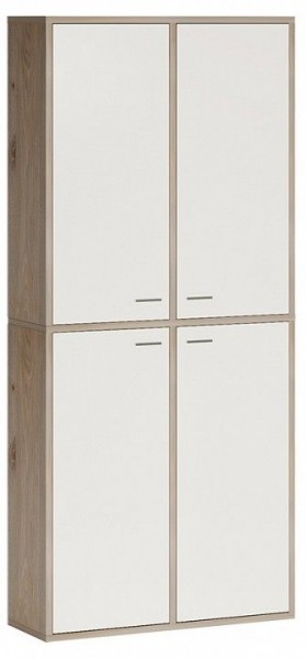 Шкаф книжный Домино СУ(ш2в2)+4ФГ в Покачах - pokachi.ok-mebel.com | фото