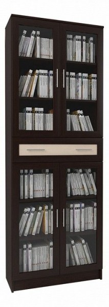 Шкаф книжный Мебелайн-19 в Покачах - pokachi.ok-mebel.com | фото