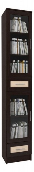 Шкаф книжный Мебелайн-42 в Покачах - pokachi.ok-mebel.com | фото
