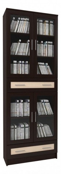 Шкаф книжный Мебелайн-43 в Покачах - pokachi.ok-mebel.com | фото