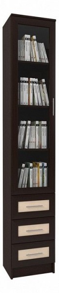 Шкаф книжный Мебелайн-50 в Покачах - pokachi.ok-mebel.com | фото