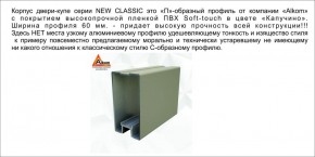 Шкаф-купе 1500 серии NEW CLASSIC K4+K4+B2+PL4 (2 ящика+F обр. штанга) профиль «Капучино» в Покачах - pokachi.ok-mebel.com | фото 18