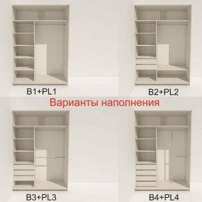 Шкаф-купе 1600 серии SOFT D1+D3+B2+PL1 (2 ящика+1штанга) профиль «Графит» в Покачах - pokachi.ok-mebel.com | фото 5