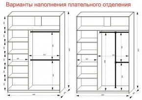 Шкаф-купе 1600 серии SOFT D6+D4+B2+PL2 (2 ящика+1штанга+1 полка) профиль «Капучино» в Покачах - pokachi.ok-mebel.com | фото 9