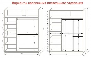 Шкаф-купе 1800 серии SOFT D1+D3+B2+PL1 (2 ящика+1штанга) профиль «Графит» в Покачах - pokachi.ok-mebel.com | фото 7