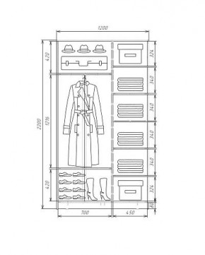 Шкаф-купе ХИТ 22-4-12-88 (420) в Покачах - pokachi.ok-mebel.com | фото 5