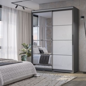 Шкаф-купе Крафт-6 1.6 м ШКК-06 (графит) в Покачах - pokachi.ok-mebel.com | фото
