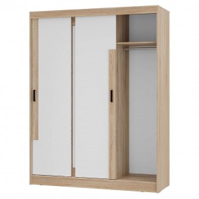 Шкаф-купе Смарт ШКК-06 (дуб сонома/белый) в Покачах - pokachi.ok-mebel.com | фото 4
