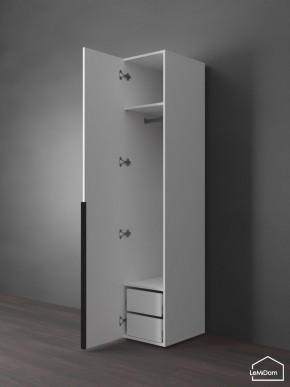 Шкаф Linnea MHR-1-3 2050х400х510 (Белый-М 11.1.1) в Покачах - pokachi.ok-mebel.com | фото 5