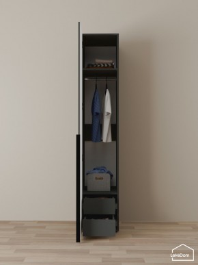 Шкаф Linnea MHR-1-3 2050х400х510 (Графит-М 11.1.25) в Покачах - pokachi.ok-mebel.com | фото 6