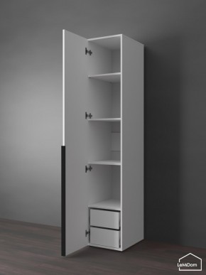 Шкаф Linnea MHR-1-4 2050х400х510 (Белый-М 11.1.1) в Покачах - pokachi.ok-mebel.com | фото 5