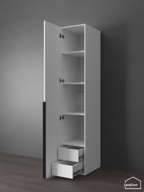Шкаф Linnea MHR-1-4 2050х400х510 (Белый-М 11.1.1) в Покачах - pokachi.ok-mebel.com | фото 6