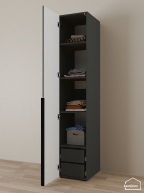 Шкаф Linnea MHR-1-4 2050х400х510 (Графит-М 11.1.25) в Покачах - pokachi.ok-mebel.com | фото 5