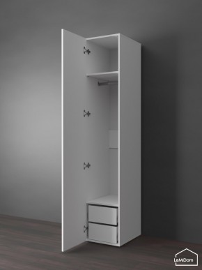 Шкаф Linnea MHR-1PO-3 2050х400х510 (Белый-М 11.1.1) в Покачах - pokachi.ok-mebel.com | фото 4