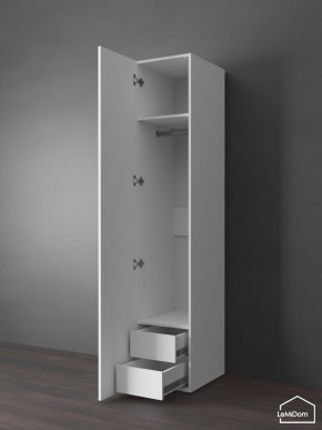 Шкаф Linnea MHR-1PO-3 2050х400х510 (Белый-М 11.1.1) в Покачах - pokachi.ok-mebel.com | фото 5