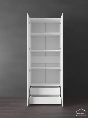 Шкаф Linnea MHR-2PO-4 2050х800х510 (Белый-М 11.1.2) в Покачах - pokachi.ok-mebel.com | фото 6