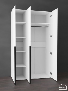 Шкаф Linnea MHR-3-1 2050х1200х510 (Белый-М 11.1.2) в Покачах - pokachi.ok-mebel.com | фото 4