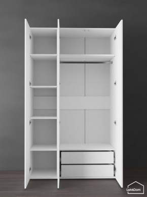 Шкаф Linnea MHR-3PO-2 2050х1200х510 (Белый-М 11.1.1) в Покачах - pokachi.ok-mebel.com | фото 6