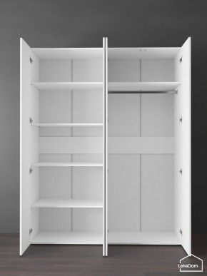 Шкаф Linnea MHR-4PO-1 2050х1600х510 (Белый-М 11.1.2) в Покачах - pokachi.ok-mebel.com | фото 4