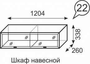 Шкаф навесной Венеция 22 бодега в Покачах - pokachi.ok-mebel.com | фото 2