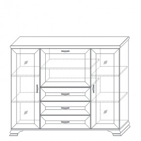 Шкаф низкий (2 стеклодвери) Сиена в Покачах - pokachi.ok-mebel.com | фото 10