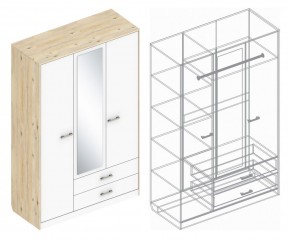 Шкаф "Милана" 3-х створчатый с 2 ящиками в Покачах - pokachi.ok-mebel.com | фото 3