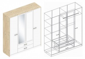 Шкаф "Милана" 4-х створчатый в Покачах - pokachi.ok-mebel.com | фото 3