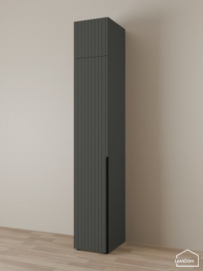 Шкаф с антресолью Linnea MHR-1A-2 2450х400х510 (Графит-М 11.1.25) в Покачах - pokachi.ok-mebel.com | фото