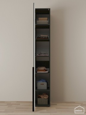 Шкаф с антресолью Linnea MHR-1A-2 2450х400х510 (Графит-М 11.1.25) в Покачах - pokachi.ok-mebel.com | фото 4