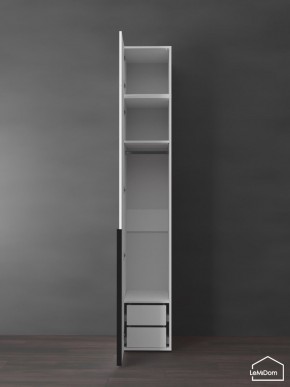 Шкаф с антресолью Linnea MHR-1A-3 2450х400х510 (Белый-М 11.1.1) в Покачах - pokachi.ok-mebel.com | фото 5