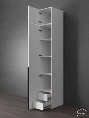 Шкаф с антресолью Linnea MHR-1A-4 2450х400х510 (Белый-М 11.1.1) в Покачах - pokachi.ok-mebel.com | фото 5