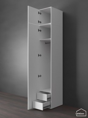 Шкаф с антресолью Linnea MHR-1POA-3 2450х400х510 (Белый-М 11.1.2) в Покачах - pokachi.ok-mebel.com | фото 6