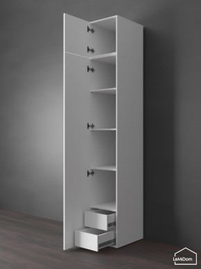 Шкаф с антресолью Linnea MHR-1POA-4 2450х400х510 (Белый-М 11.1.1) в Покачах - pokachi.ok-mebel.com | фото 5