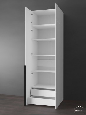 Шкаф с антресолью Linnea MHR-2A-4 2450х800х510 (Белый-М 11.1.1) в Покачах - pokachi.ok-mebel.com | фото 5