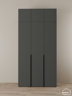 Шкаф с антресолью Linnea MHR-3A-2 2450х1200х510 (Графит-М 11.1.25) в Покачах - pokachi.ok-mebel.com | фото