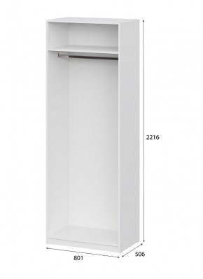 Шкаф ШК-5 (800) Белый текстурный в Покачах - pokachi.ok-mebel.com | фото 4