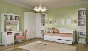 KI-KI СД450.1 Стеллаж 450 с ящ (белый/белое дерево) в Покачах - pokachi.ok-mebel.com | фото 3