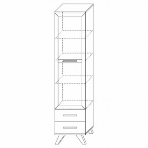 Шкаф-витрина 450 Вега Скандинавия в Покачах - pokachi.ok-mebel.com | фото 7