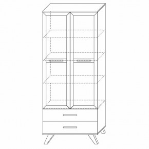 Шкаф-витрина 800 Вега Скандинавия в Покачах - pokachi.ok-mebel.com | фото 6