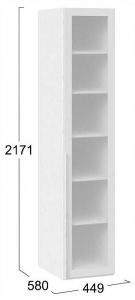 Шкаф-витрина Порто СМ-393.07.008 в Покачах - pokachi.ok-mebel.com | фото 3
