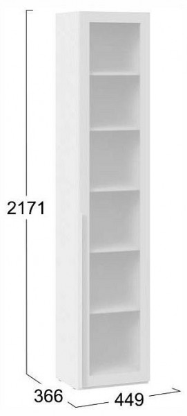 Шкаф-витрина Порто СМ-393.07.213 в Покачах - pokachi.ok-mebel.com | фото 4