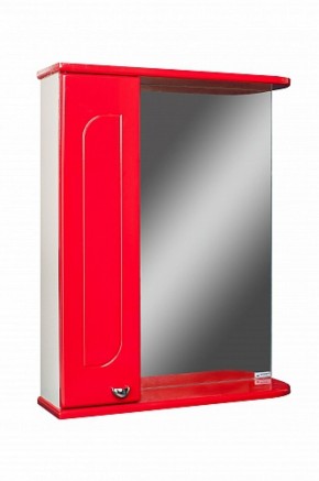 Шкаф-зеркало Радуга Красный 50 левый АЙСБЕРГ (DA1122HZR) в Покачах - pokachi.ok-mebel.com | фото