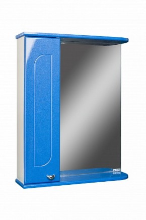 Шкаф-зеркало Радуга Синий металлик 55 левый АЙСБЕРГ (DA1129HZR) в Покачах - pokachi.ok-mebel.com | фото