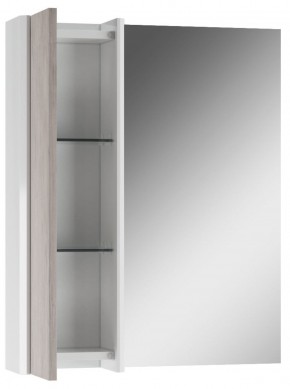 Шкаф-зеркало Uno 60 Дуб серый левый/правый Домино (DU1503HZ) в Покачах - pokachi.ok-mebel.com | фото 3